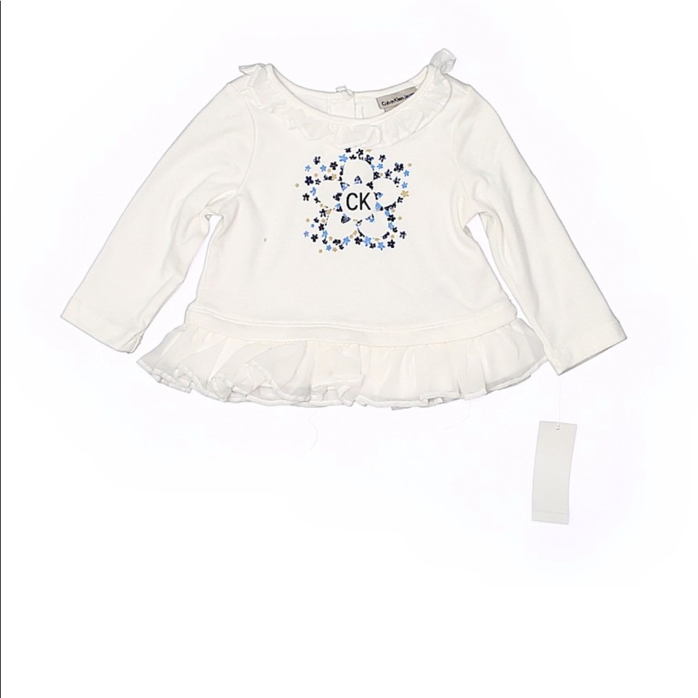 Baby Girl’s Calvin Klein Long Sleeve Top. NWT!